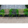 Design confortable en PVC Rattan Outdoor Dining Chair Wicker Furniture